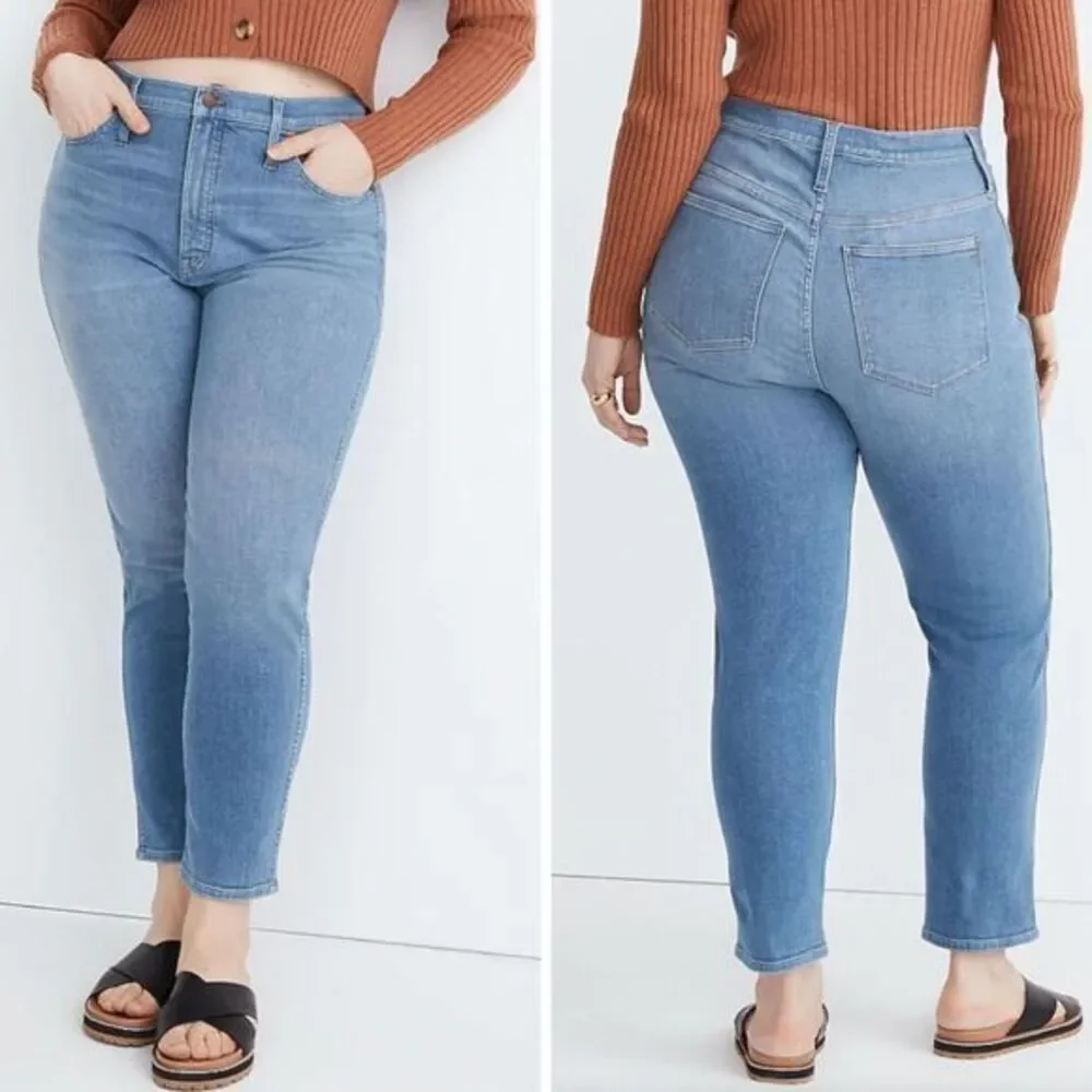 NEW Madewell Plus Stovepipe Jeans in Euclid Wash, 28W‎